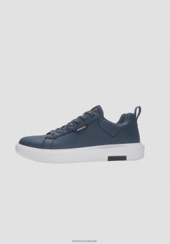 أحذية Antony Morato حذاء رياضي ماديسون منخفض الرقبة مصنوع من الجلد الصناعي حبر أزرق رجال JVZ22291
