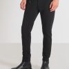 ملابس Antony Morato بنطال رياضي بقصة ضيقة من مزيج القطن مع زر للإغلاق وحاشية مطاطية أسود رجال JVZ22222