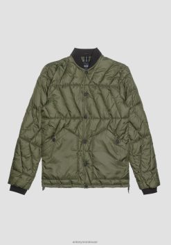 ملابس Antony Morato سترة بقصة عادية مصنوعة من قماش تقني مع حشوة Sorona Aura الصديقة للبيئة 4074 رجال JVZ2225